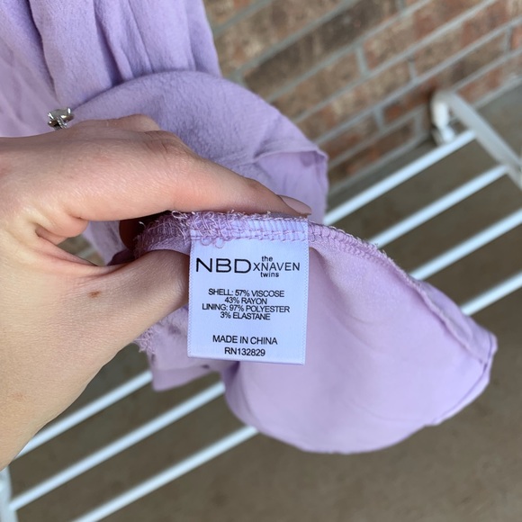 NBD x Naven Twins Headspins Laced Back Mini Dress - Picture 7 of 8